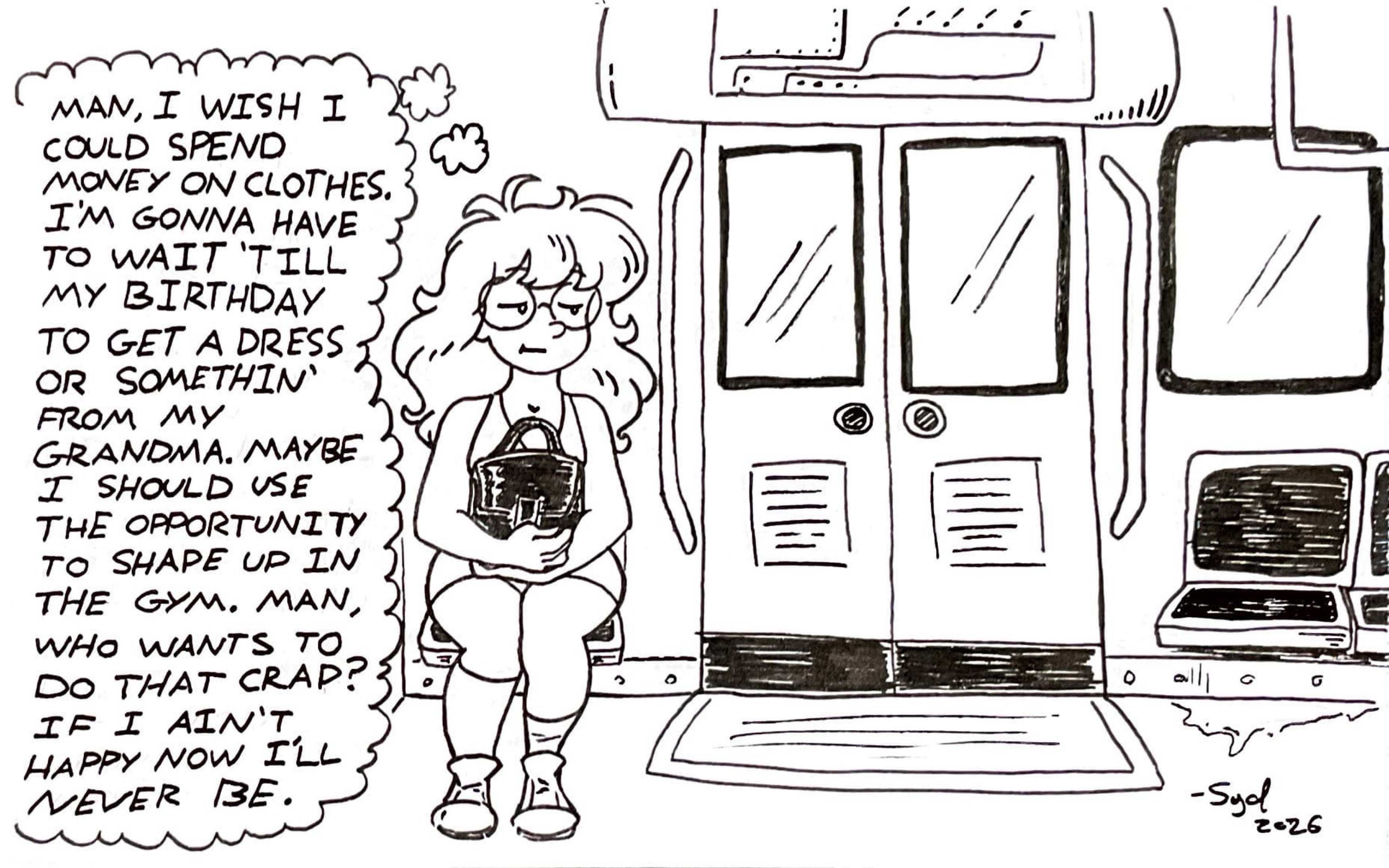 Trolley Thoughts: Clothes, Money by Syd Stroud